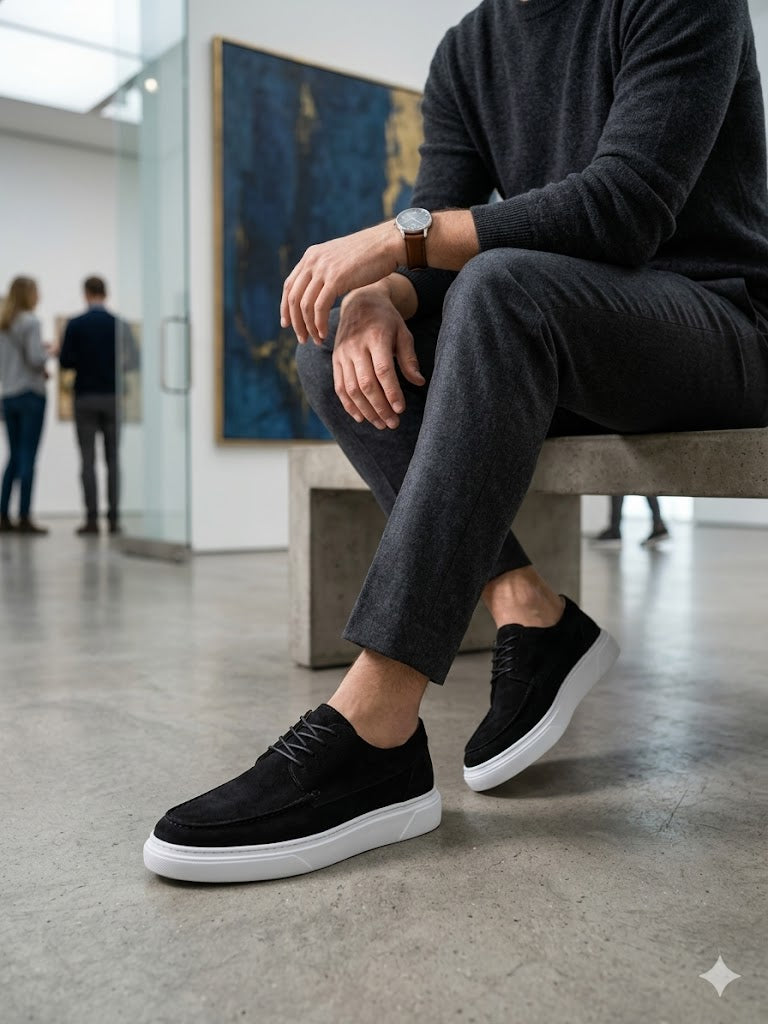 Suede sneaker