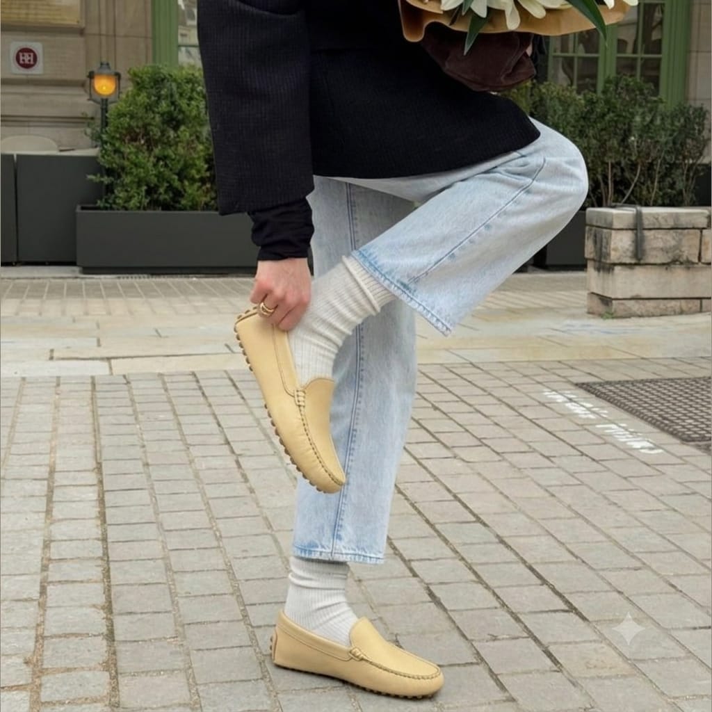 mocassin femme